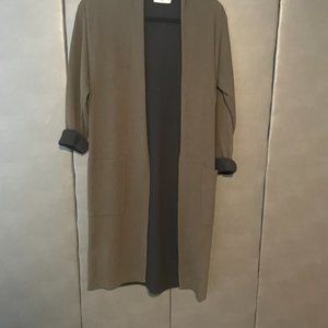 Babaton Lance Cardigan Double-faced, wool-blend cardigan - Army Green